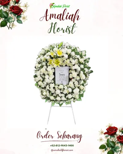 Krans Bunga Duka Cita di Sumuradem